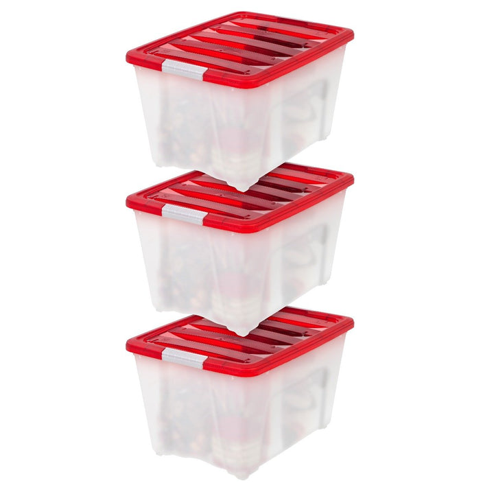 Holiday Stackable Storage Box - image 1#color_red