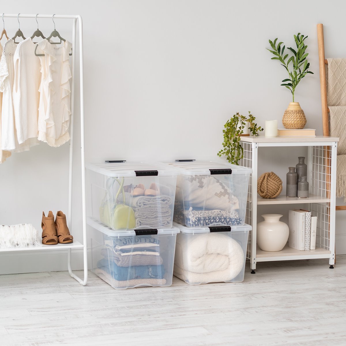 Stack & Pull® Storage Box 4 Pack - 18 gal. (72 qt.) – IRIS USA