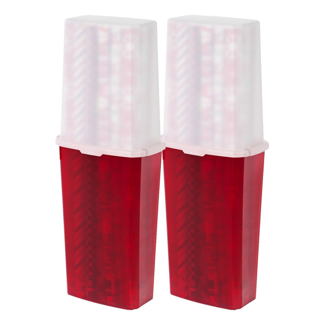 Plastic 40 Inch Vertical Wrapping Paper Storage Container Holiday