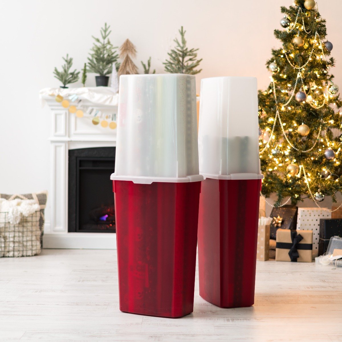 Holiday 40-inch Wrapping Paper Storage Box – IRIS USA